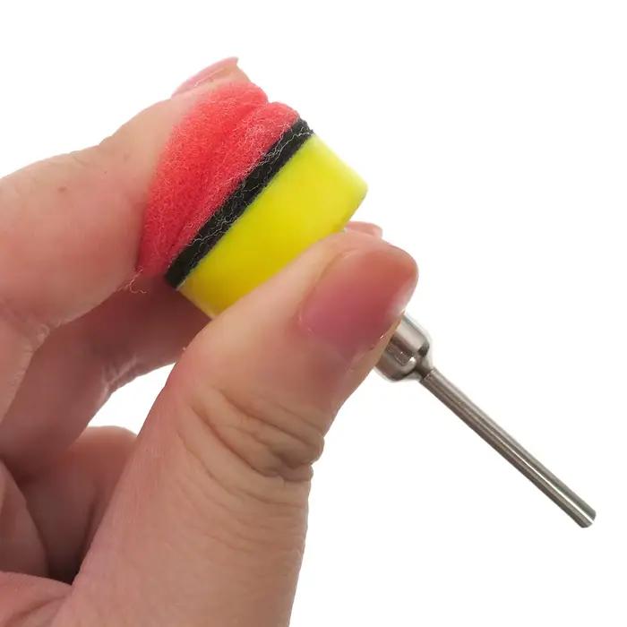 Mini perceuse à mousse de voiture de 1 pouce, tampon de polissage, 26 pièces, tampons de polissage e