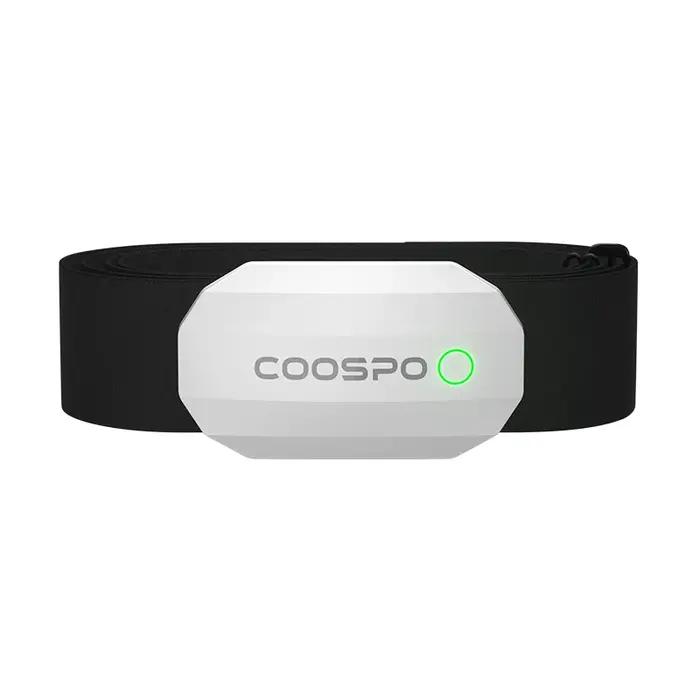 Moniteur fréquence cardiaque COOSPO BLE ANT+ - Ceinture pectorale noire sans fil compatible Wahoo Garmin