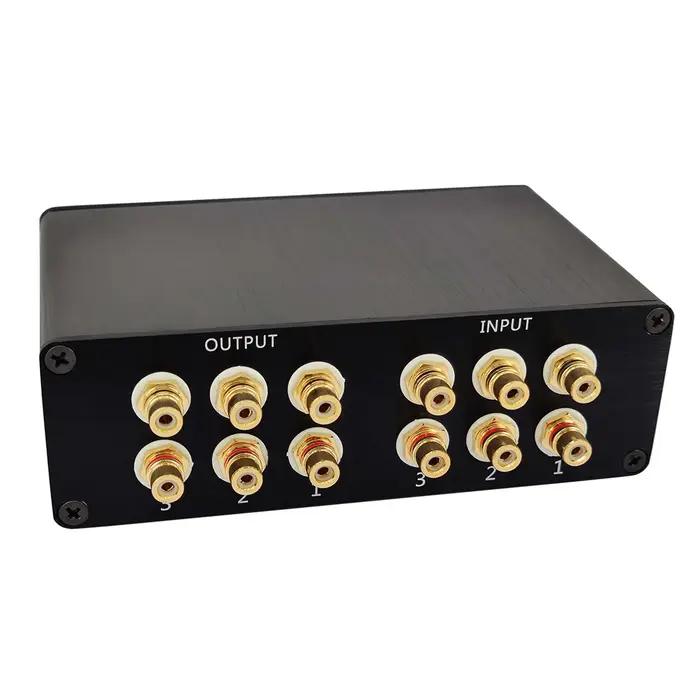 Mathiateur de câble de signal RCA d'entrée audio, commutateur de sélecteur, connecteur de source Sch