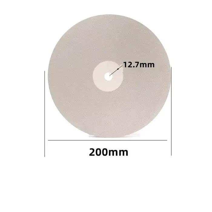 1 pièces 8 pouces 200mm diamant disque de meulage enduit plat roue roues de polissage bijoux meulage