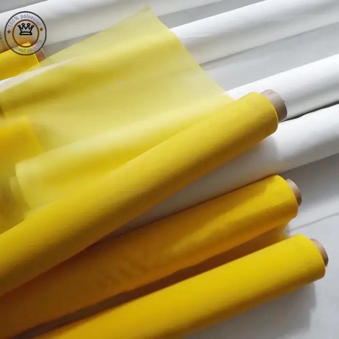 Mesh InjScreens Fabric, Polyester Screen Printing, Jaune, 120T, 300Mesh, 34um