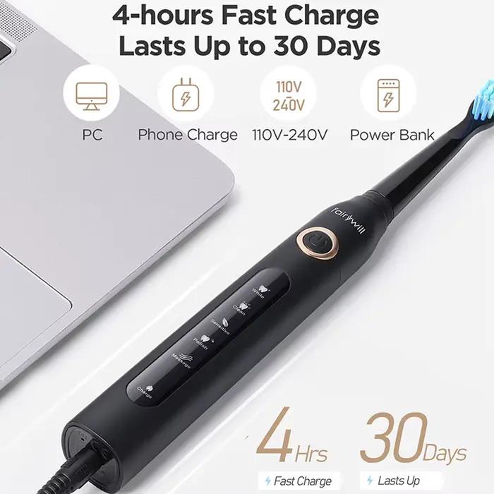 Fairywill hydropulseur Oral Rechargeable Portable dentaire 3 Modes réservoir d'eau pour les dents 30