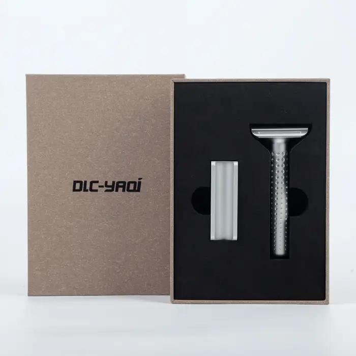 Yaqi Sputnik – rasoir de sécurité et support en aluminium pour hommes, avec écart de lame de 1.25mm,