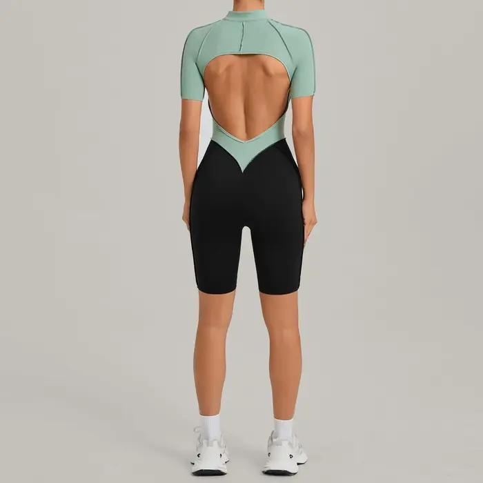 Combinaison courte Ningyu pour femmes, combinaison une pièce, ensemble de yoga, vêtements de sport p