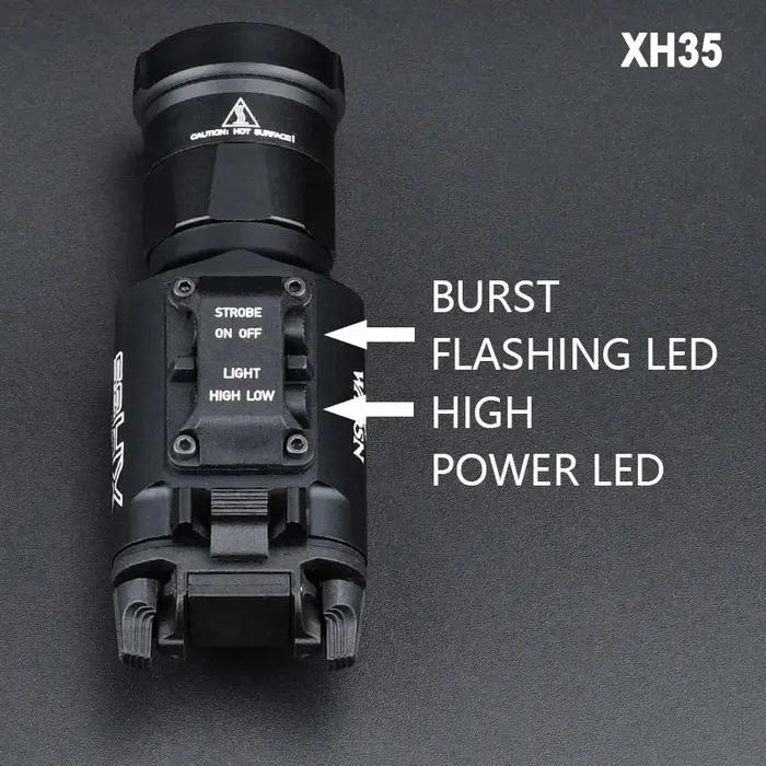 Tactique Surefir X300 X300U Ultra X300V XH35 pistolet en métal lumière stroboscopique LED adapté 20m