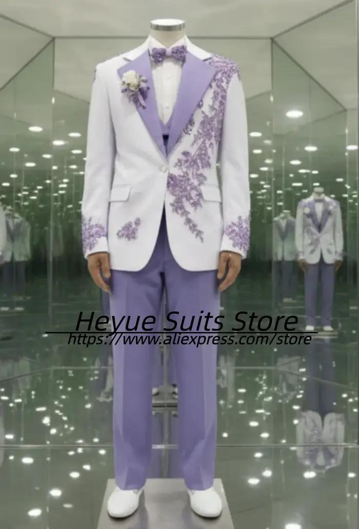 Smoking de Mariage Élégant et Raffiné pour Homme, Sur Mesure, Coupe Slim, Revers Cranté, Ensembles 3