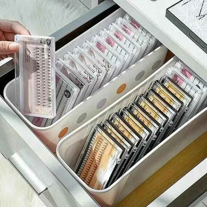 Boîte de rangement pour faux cils, 1 pièce, avec organisateur d'outils d'extension de cils, étui pou