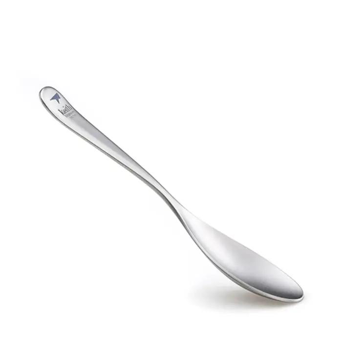Keith – cuillère à café pour bébé, ustensiles d'alimentation en titane, apprentissage des enfants, h