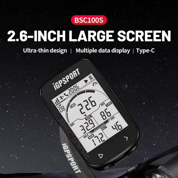 GPS vélo ordinateur IGPSPORT BSC100S guide GPS interface utilisateur facile à utiliser pour cyclistes passionnés