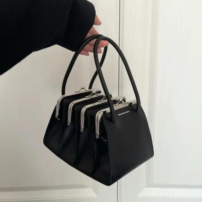 Sacs à main à clips multicouches pour femmes, sac à bandoulière design, marque originale, tendance,