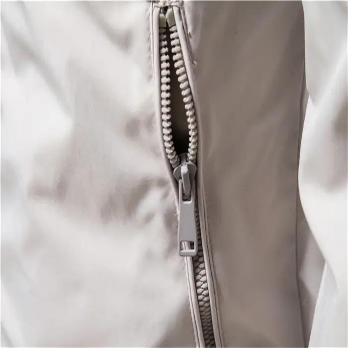 AIOPESON couleur unie veste de Baseball hommes décontracté col montant Bomber hommes vestes automne