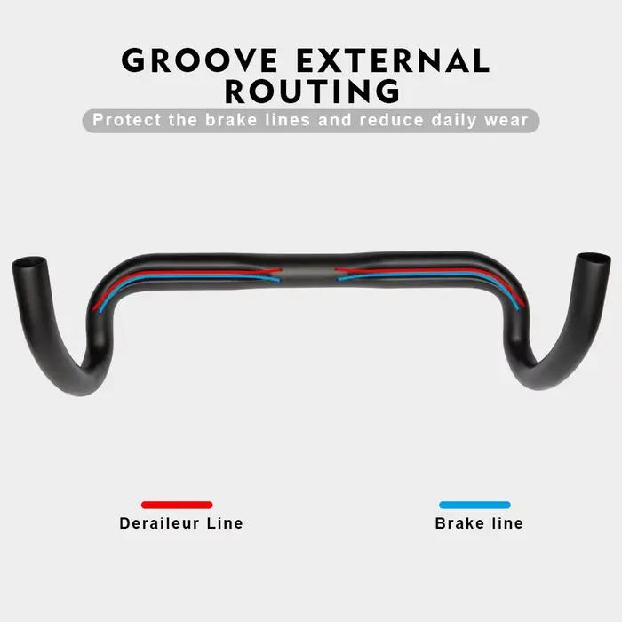 RXL SL 31.8mm barre de chute en carbone guidon de vélo de route 380/400/420/440mm UD mat routage ext
