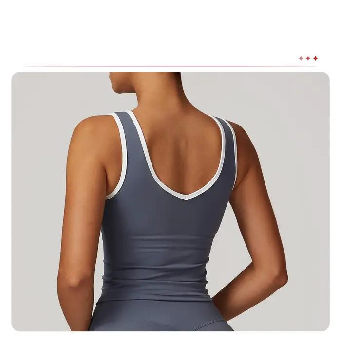 Soutien-gorge sport respirant antichoc absorbant sueur rembourré yoga course fitness femme