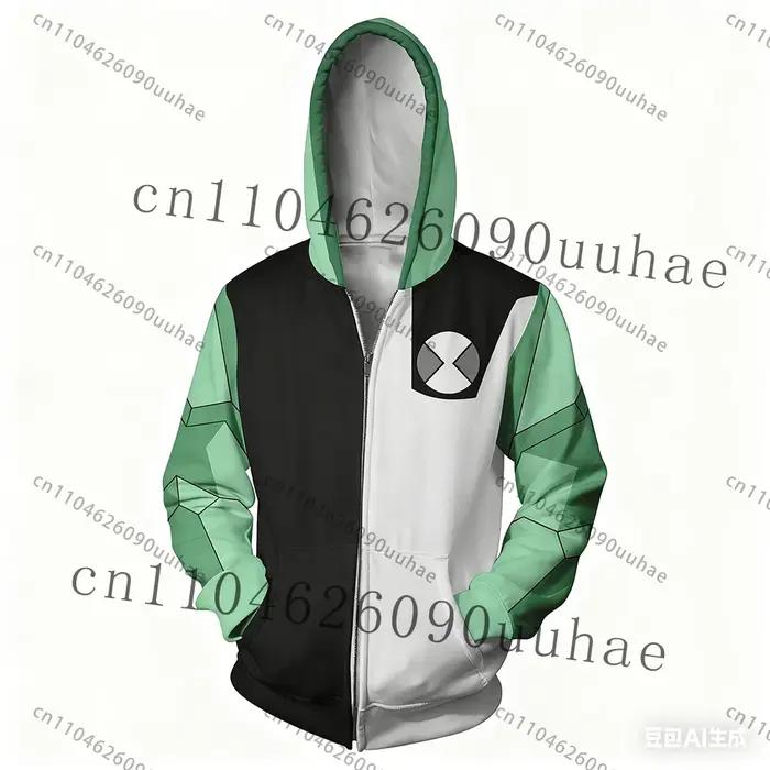 Nouveau Anime Omnitrix Ben10 sweat à capuche Cosplay pull Ben Tennyson imprimé enfant sweat à capuch
