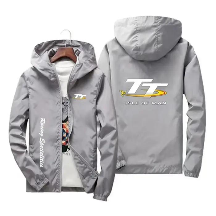 Veste Coupe-Vent à Capuche pour Homme, Fermeture Éclair, Sports de Plein Air, vaccage Rapide, Tour d