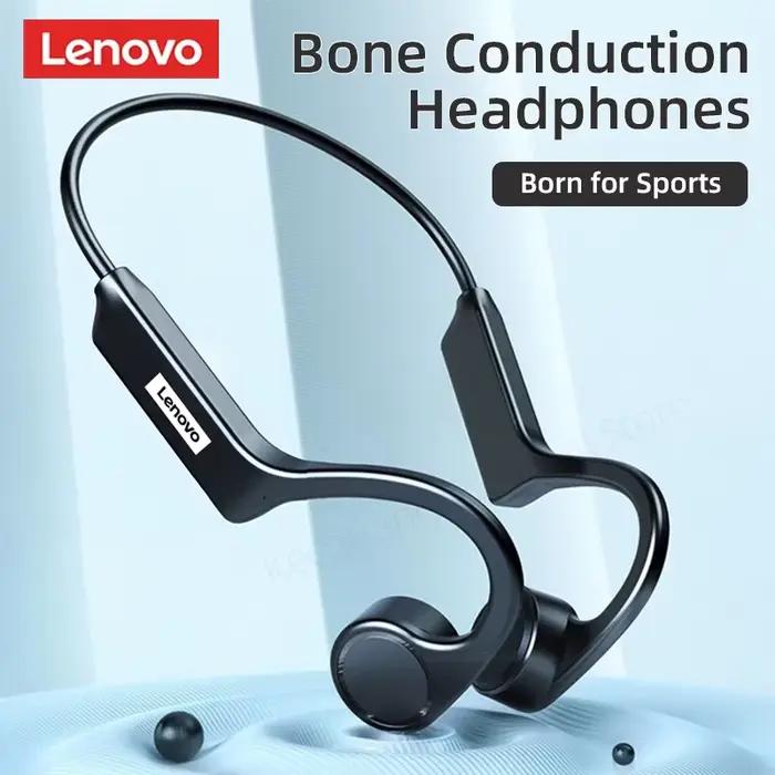 10 pièces d'origine Lenovo X4 Conduction osseuse sans fil Bluetooth écouteur Hifi oreille-crochet ca
