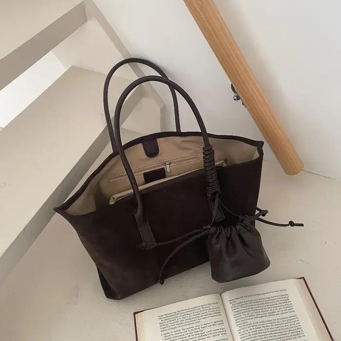 Motingsome sac fourre-tout en daim surdimensionné femmes sac à main à bandoulière et sacs à main Des