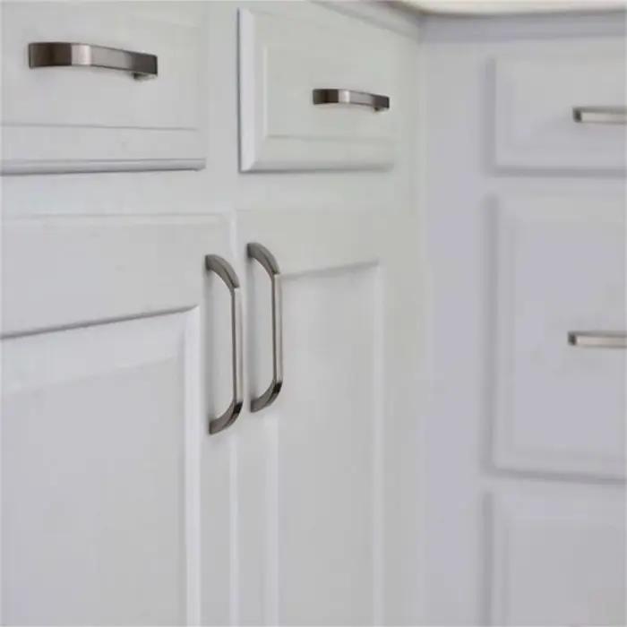 MELPulls Foy-Commode en acier dégradbrossé argenté, armoire de cuisine
