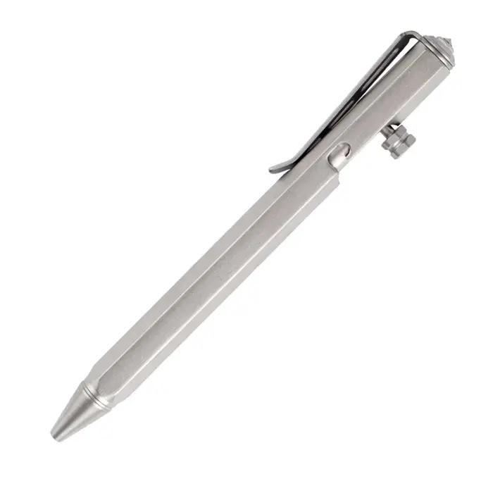 EDC – stylo en alliage de titane, avec Collection d'écriture, multifonctionnel, Portable, pour l'ext