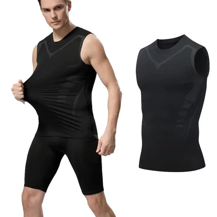 Débardeur compression homme musculation fitness - Haut sans manches séchage rapide gym