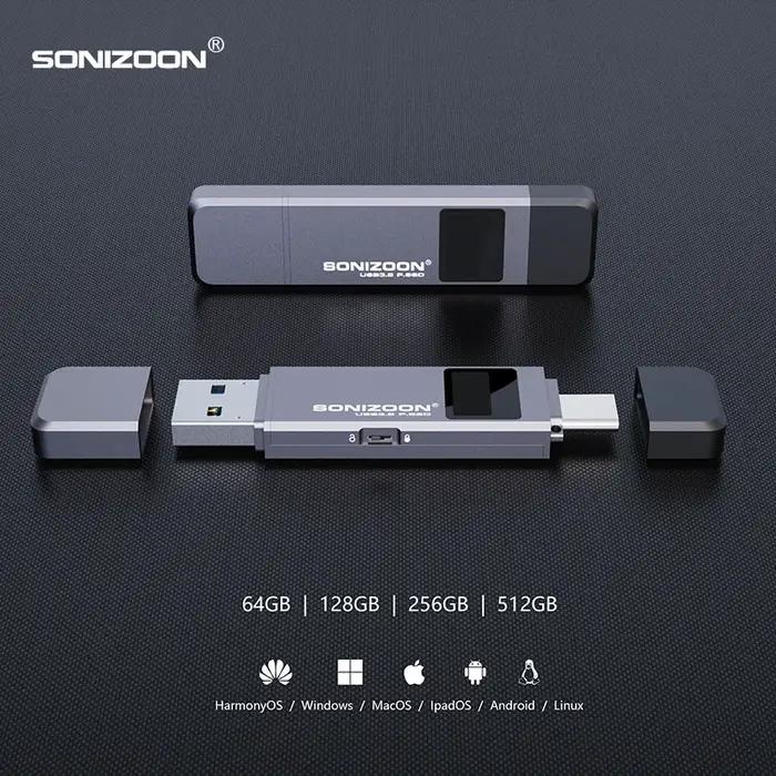Cryptage d'empreintes digitales SSD Portable 128/256/512GBWrite fonction de Protection clé USB à sem