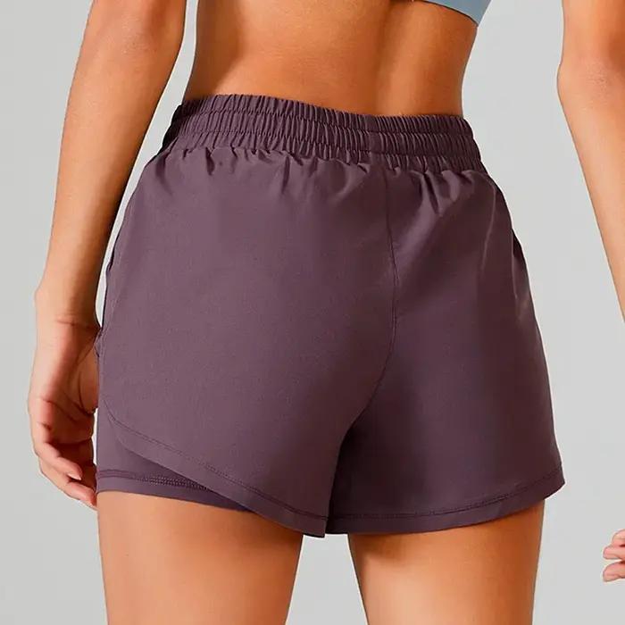Shorts de Yoga pour femmes, haut de Fitness, en Spandex, néon, élastique, pour course à pied, entraî