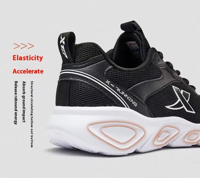 Xtep-Chaussures de course respirantes pour hommes, baskets de sport confortables, durables, rebond d
