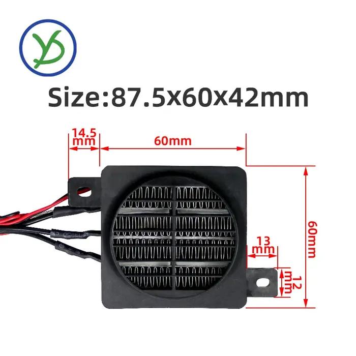 350W 220V chauffage 24V DC ventilateur thermostatique chauffage électrique PTC ventilateur chauffage
