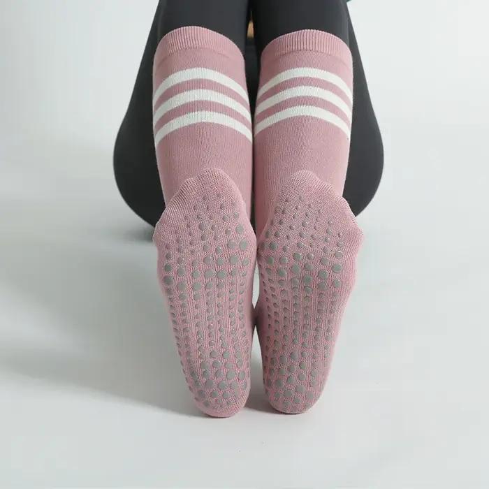 Chaussettes de yoga anti-aldes pour femmes, chaussettes en coton, chaussettes de sport respirantes d