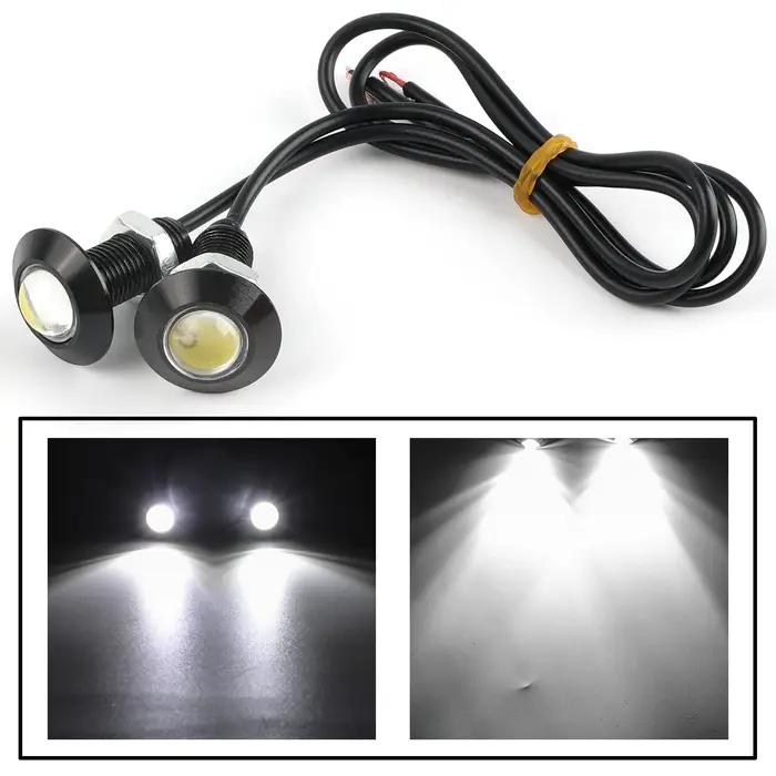 Eclairage de calandre LED Eagle Eye, antibrouillard blanc Hawkeye ultra fin, feu de plaque d'immatri