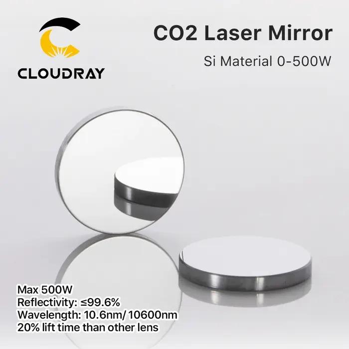 Cloudray 500W Co2 Laser Si miroirs réfléchissants lentille réflectivité 99.6% lentille réflectrice à