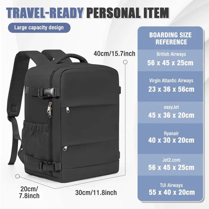 Sac à dos de compression sous vide Ryanair 40x30x20 Sac à dos de voyage EasyJet Wizzair Sac de cabin