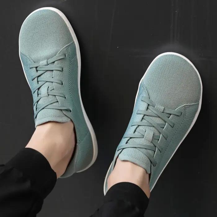 Chaussures de sport simples à pieds larges pour hommes et femmes, maille universelle, respirantes, l