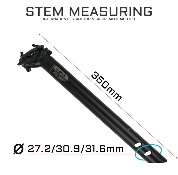 UNO SP-719 – tige de selle de vélo de route en alliage d'aluminium, Tube de siège de vtt, dimensions