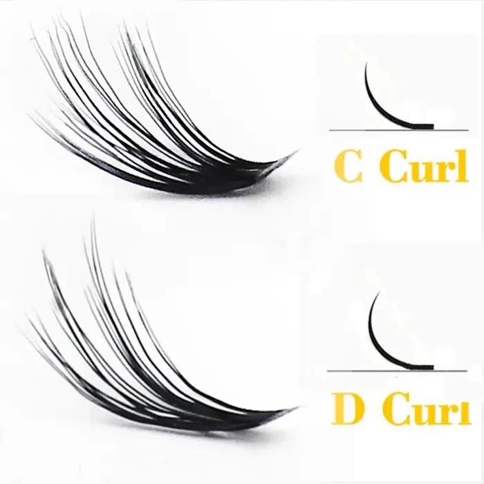 20D/30D cils de vison 1 boîte/60 paquets extension de cils naturels 3D russie cils individuels grapp