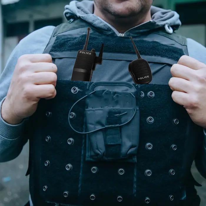 Fausse Radio de Police d'halloween, ensemble de talkie-walkie, accessoire de Cosplay américain, Radi