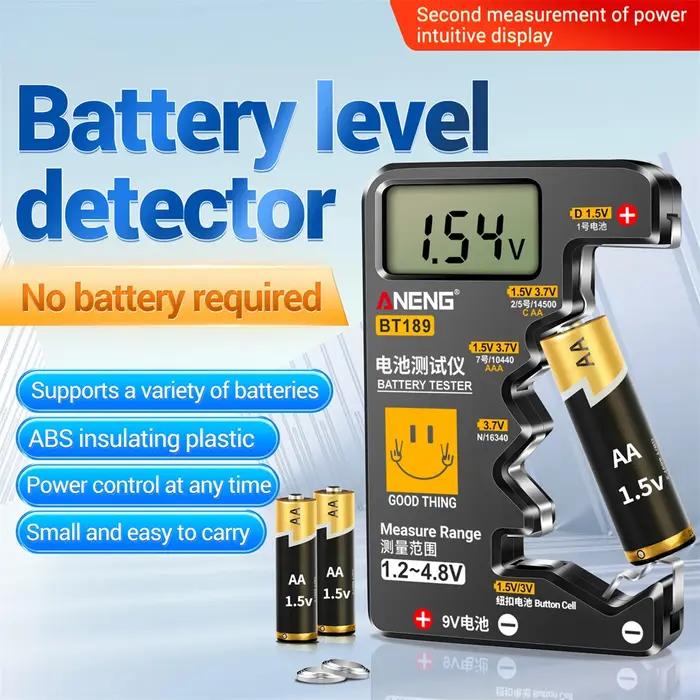 Testeur de batterie Ultra-petit 9V AA AAA, pile bouton universelle, affichage numérique LCD domestiq