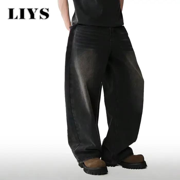 Jean quatre saisons pour hommes Version coréenne étudiant pantalons décontractés haute rue droit amp
