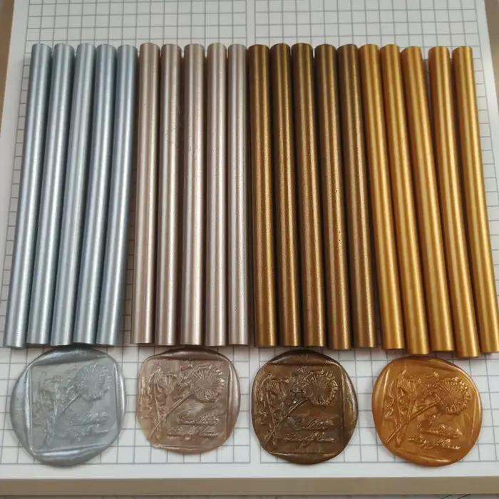 Bâtons de colle thermofusible couleur métal Antique, barres en Silicone pour pistolet doré/argenté/C