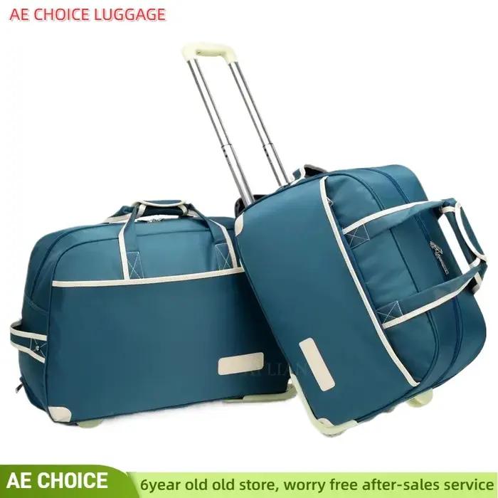 Valise Étanche à Roulettes pour Femme, Sac de -du-- end, Grand Sac à Roulettes