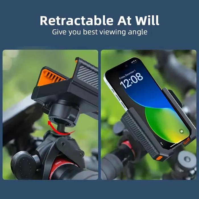 Support de téléphone de vélo guidon de moto clip de montage téléphone portable GPS antichoc pour téléphones 4.5 à 7.0 pouces occasions spéciales randonnées nocturnes