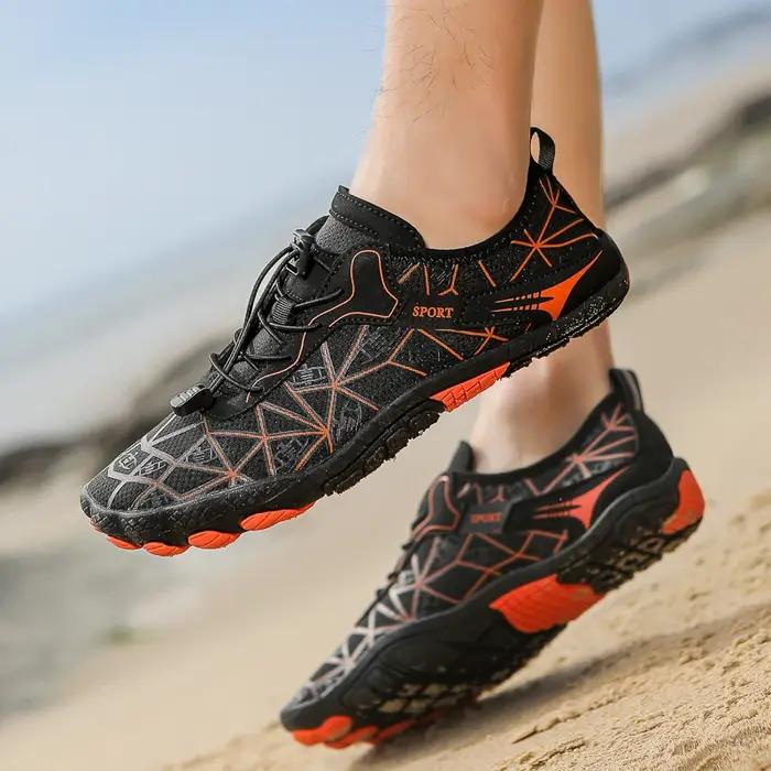 Chaussures de natation de plage d'été chaussures de pataugeoire en amont pieds nus pour hommes, chau