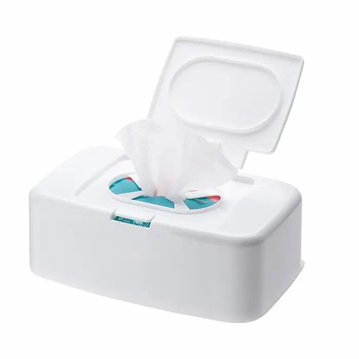 Boîte de mouchoirs humides, distributeur de lingettes portables, boîte de rangement de serviettes, c