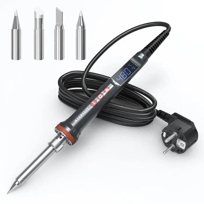 Fer à souder électrique 100W, réglage numérique de la température, sommeil automatique, chauffage in