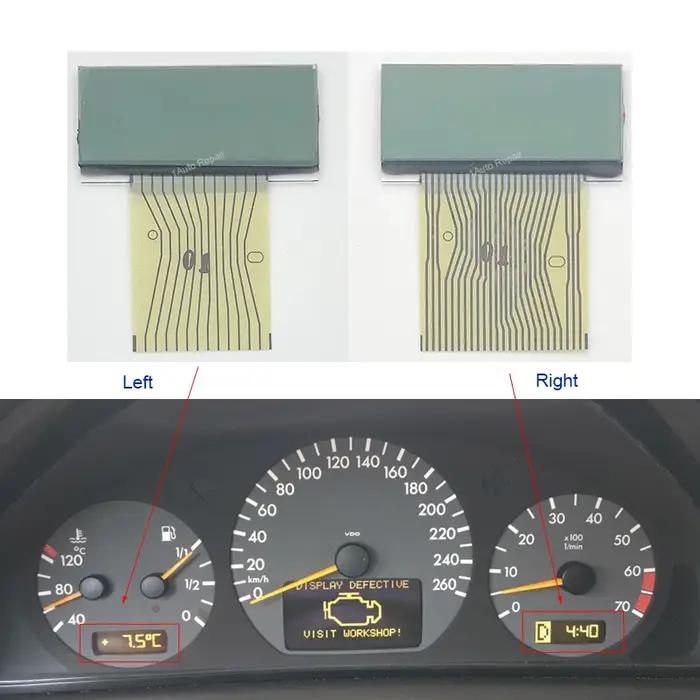 Écran LCD de tableau de bord, affichage du groupe d'instruments pour Mercedes Benz classe C W202 cla