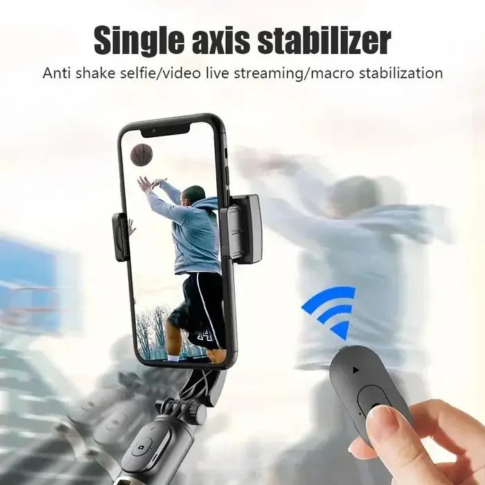 STTKGZD stabilisateur de cardan portatif stabilisateur Selfie bâton lumière de remplissage Smartphon