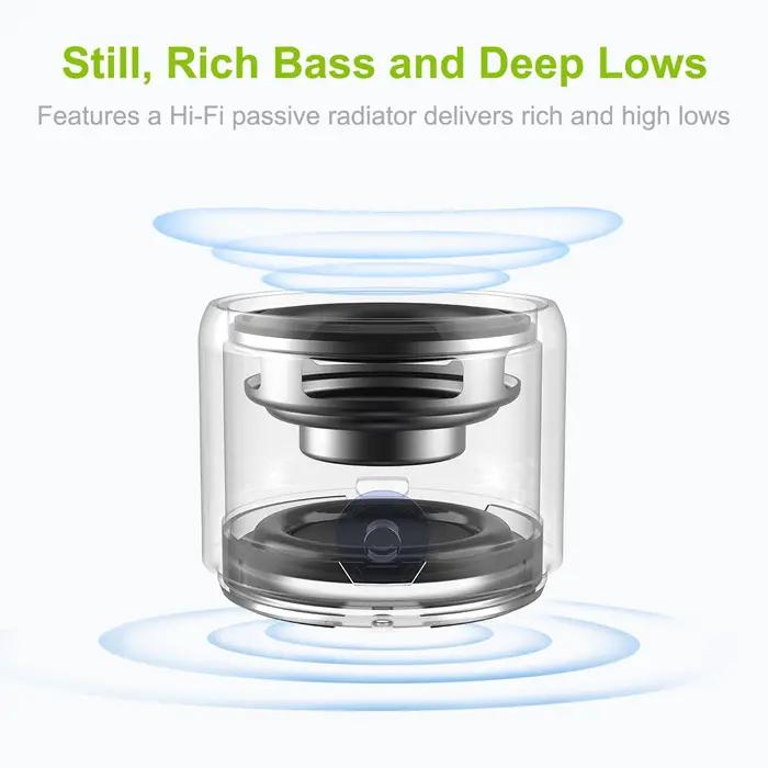EWA – étui de voyage A106 Pro, haut-parleur Bluetooth Portable avec radiateur de basses personnalisé