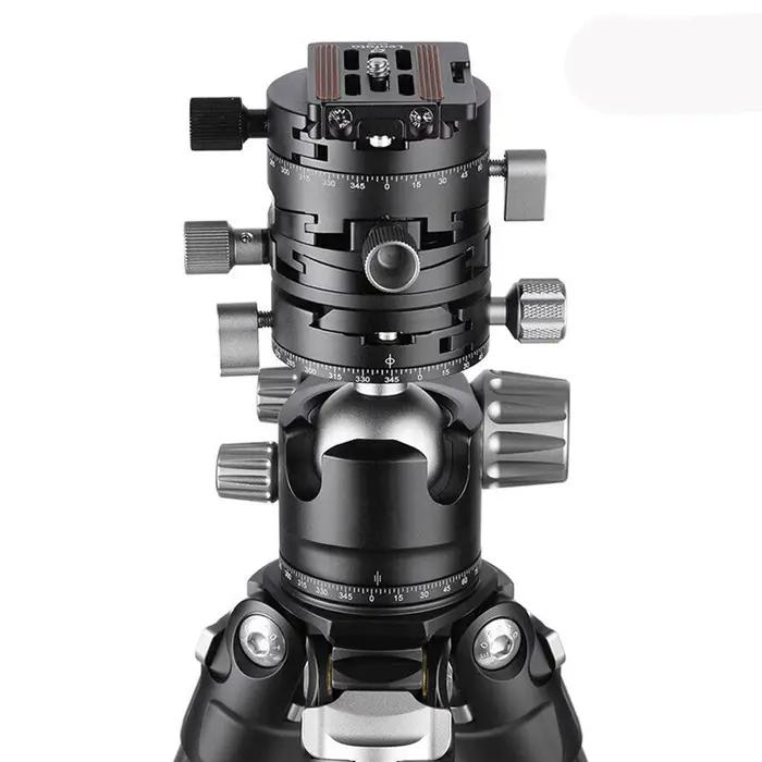 Tête de trépied panoramique à engrenages 3 en 1 G2, tête de trépied professionnelle 360° ° Rotule