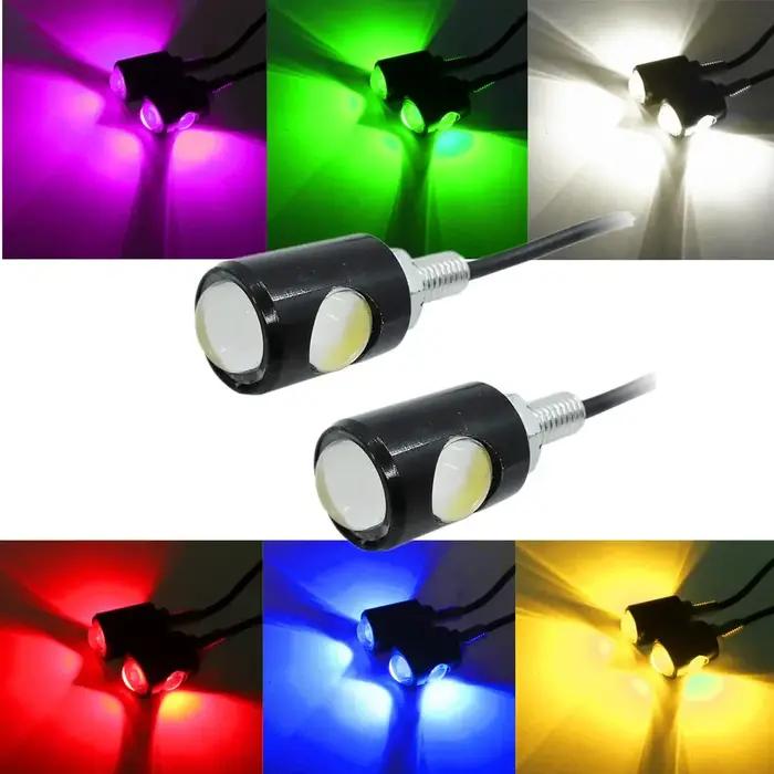 Lampe de signalisation LED universelle pour moto, lumière de plaque de planificateur de numéro de vo