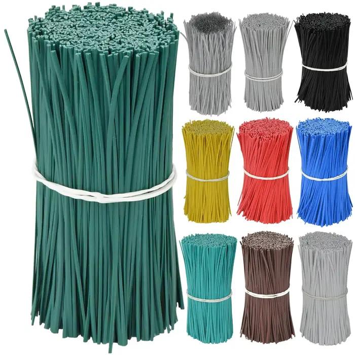 Attaches de câble de jardinage réutilisables, fil de fer Oblate, torsion pour plantes à fleurs, vign